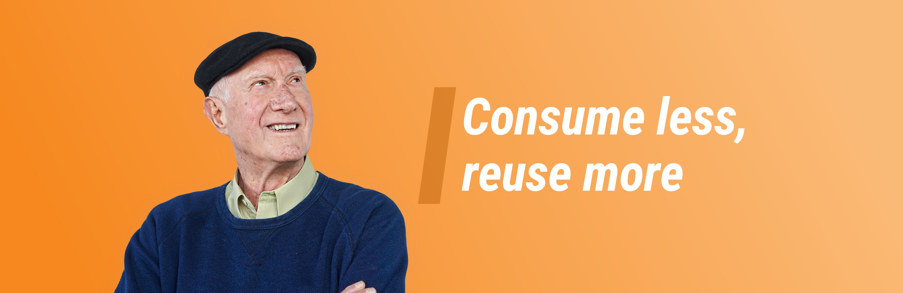 'Consume less, reuse more'