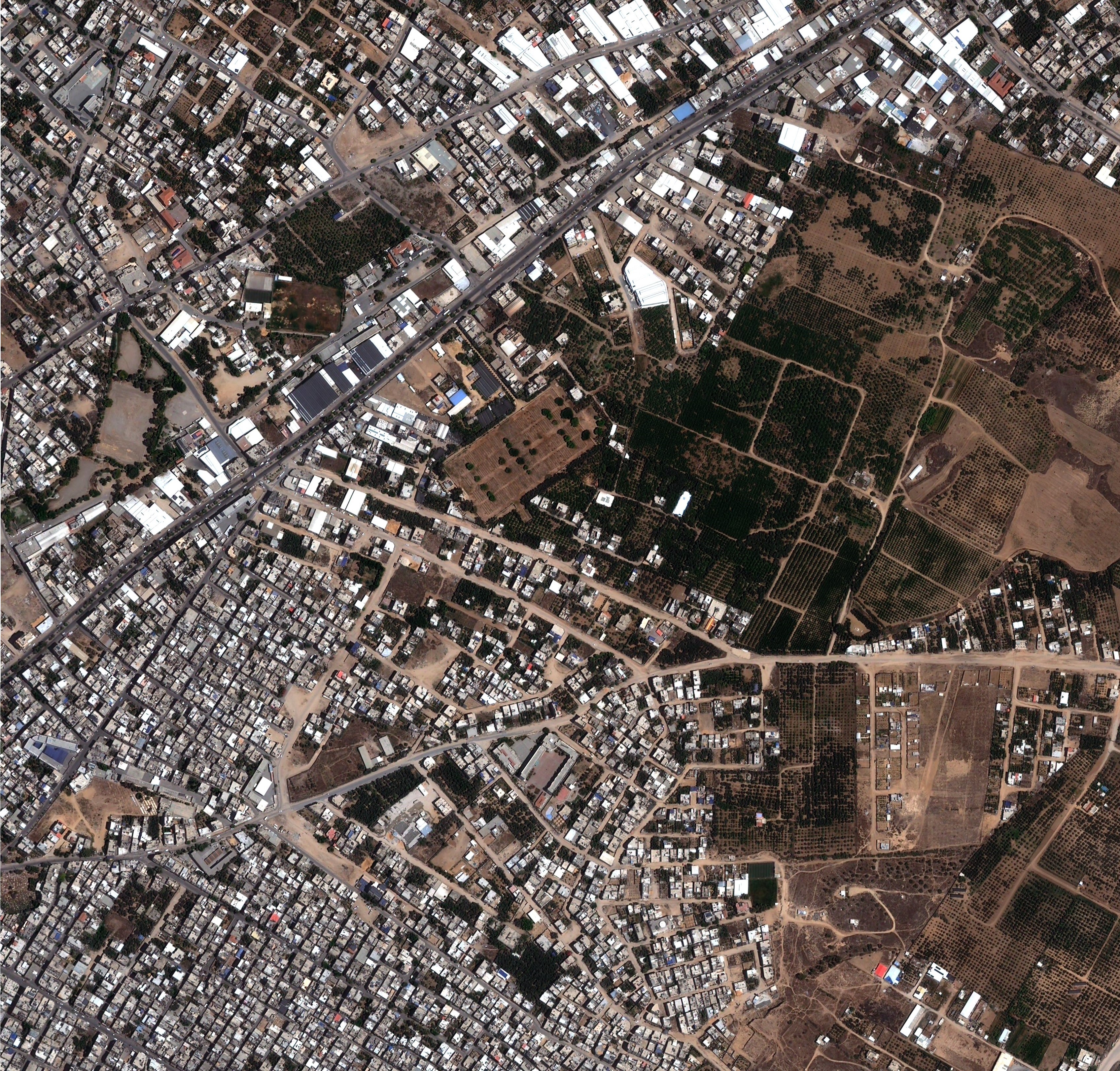 The Gaza War Cemetery and sourrounding area in Gaza, Palestine, August 2023 (SkyWatch).