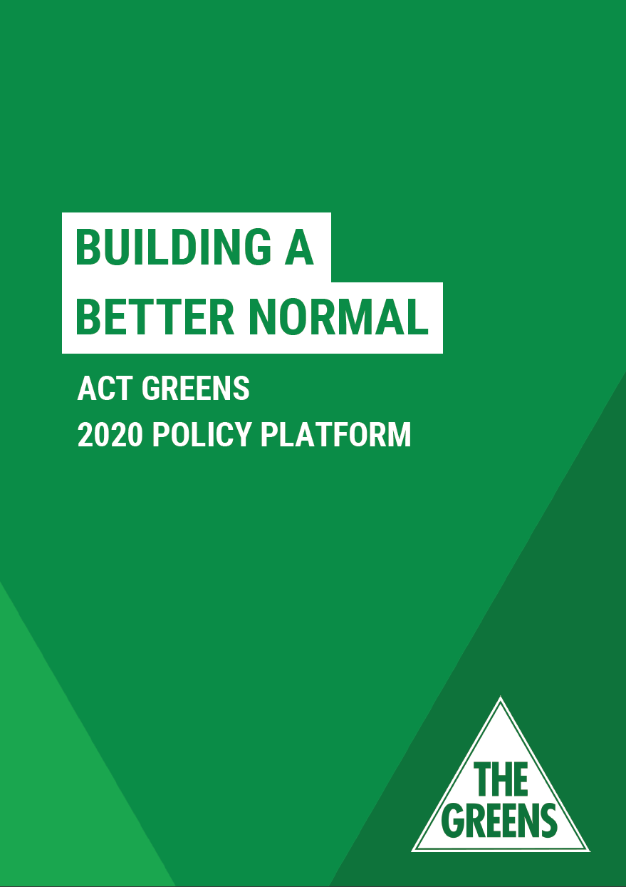 ACT Greens 2020 Policy Platform