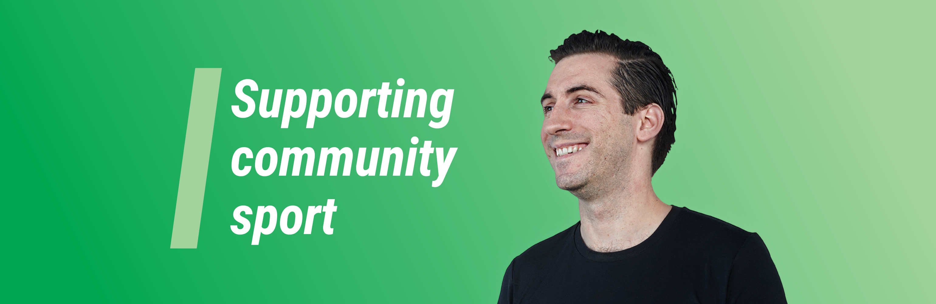 'Supporting community sport'