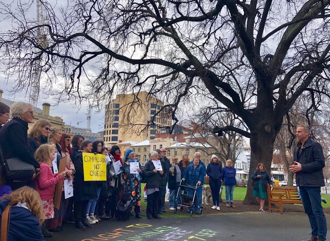 Nick McKim refugee rally