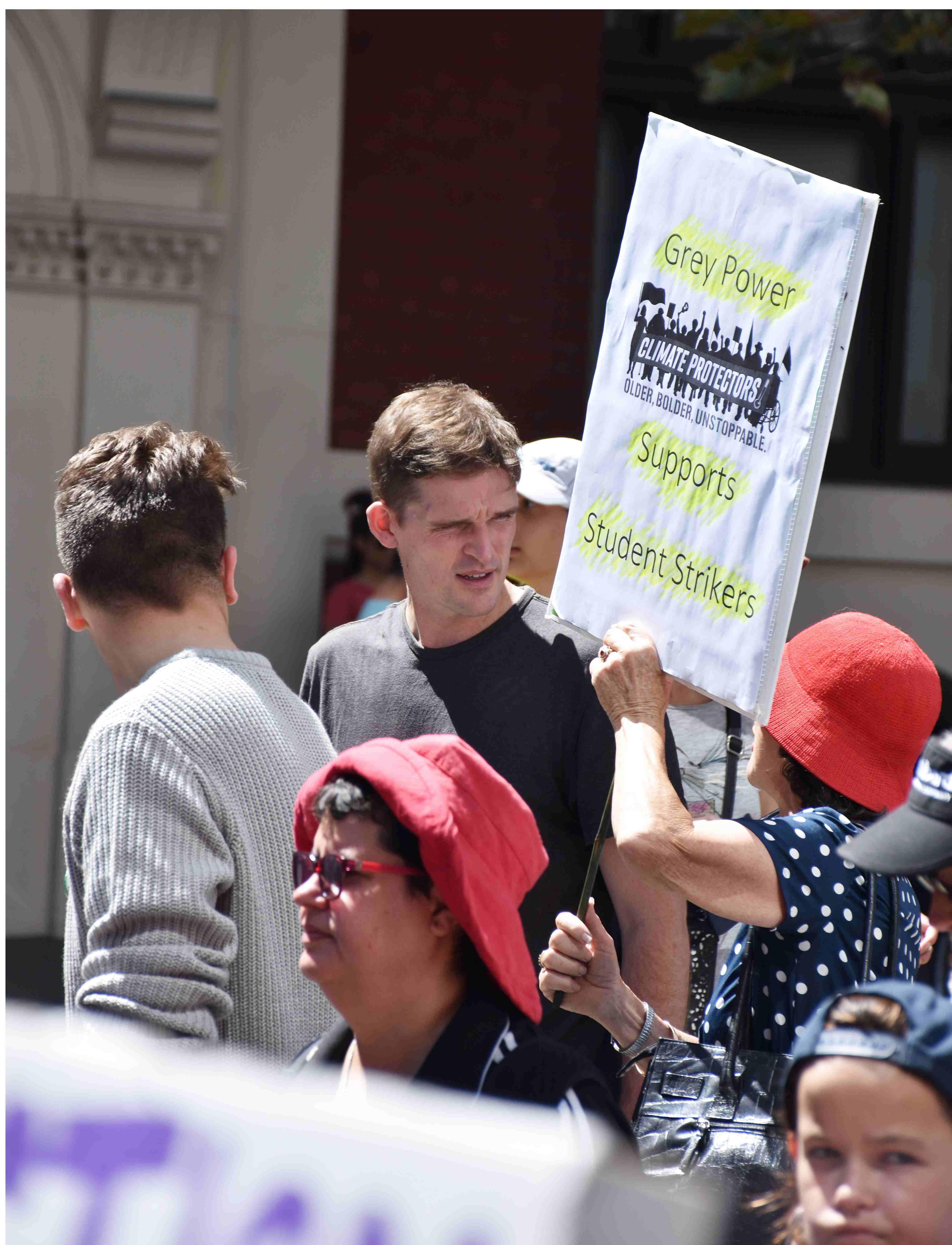 Tim at climate march