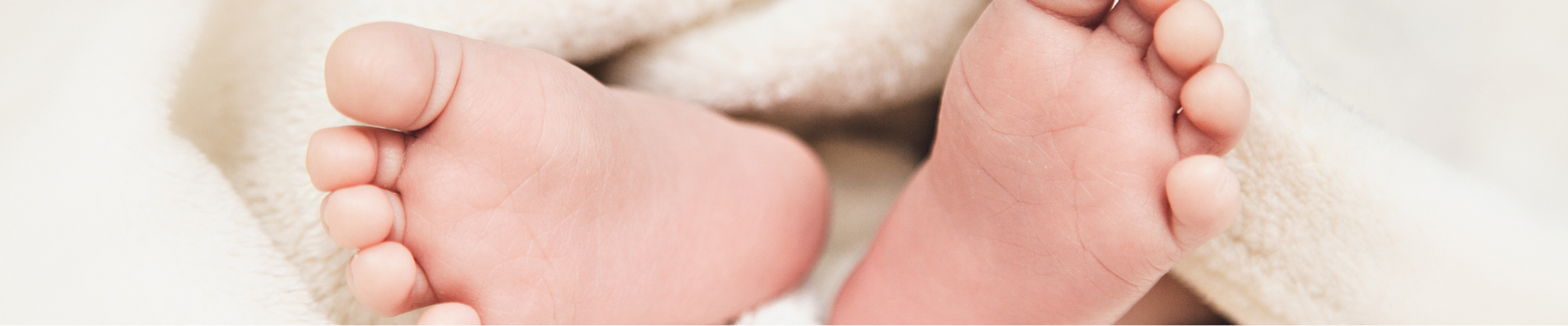 close up of newborn baby feet