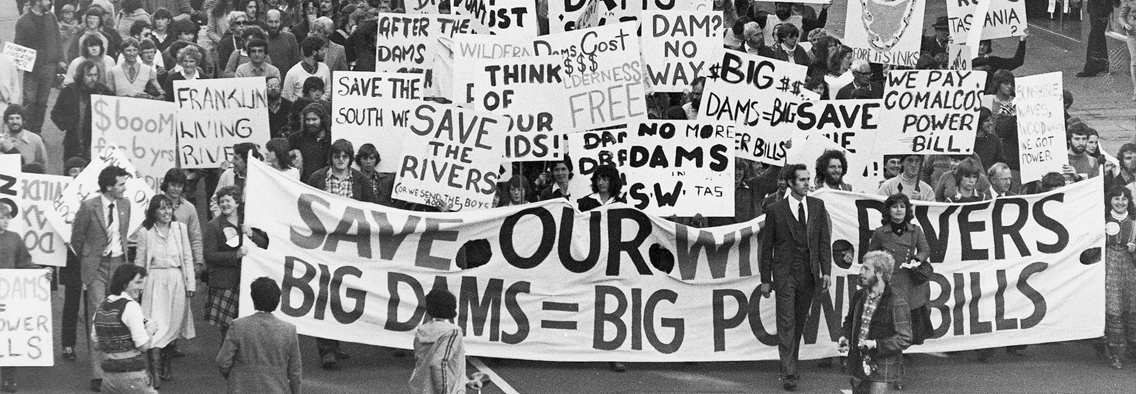 franklin protest.jpg Bob Brown image black and white