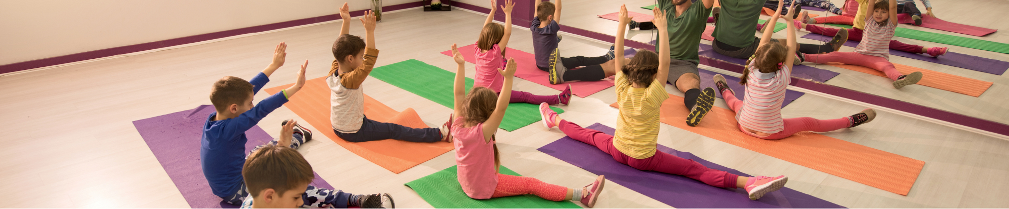 Image of children doing yoga