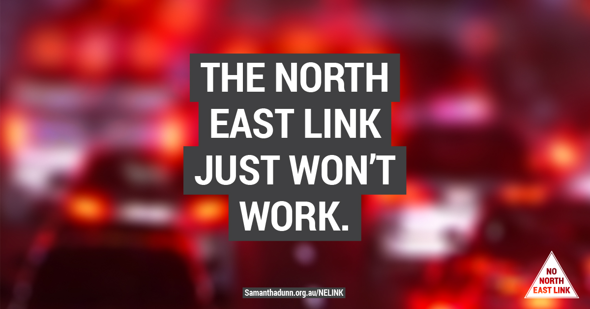 North East Link won't work