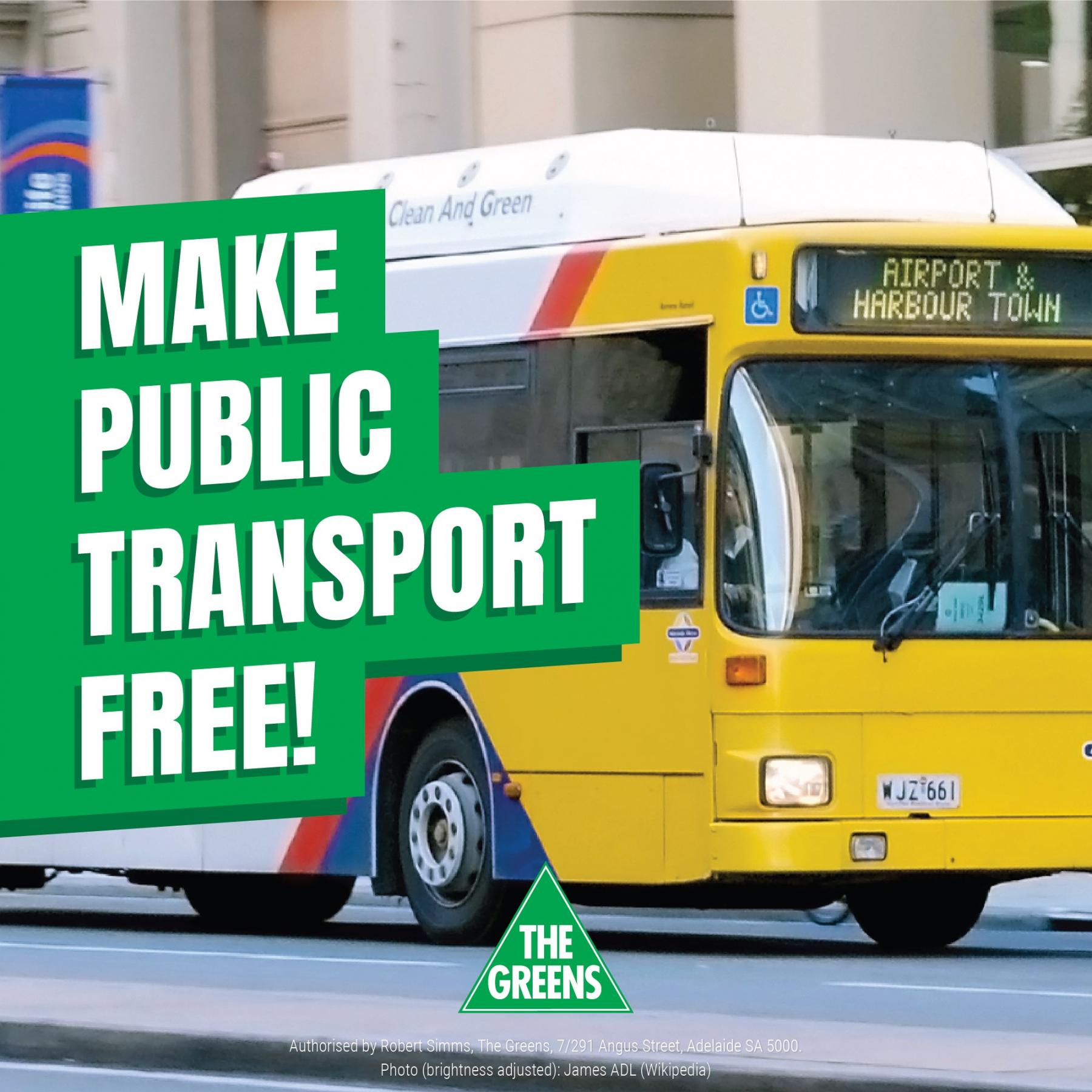 make public transport free speech