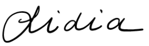 Lidia's signature