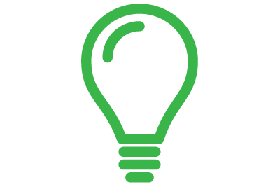 icon: a lightbulb