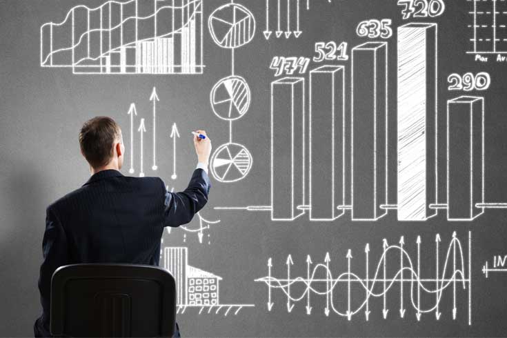 Professional analysing graphs